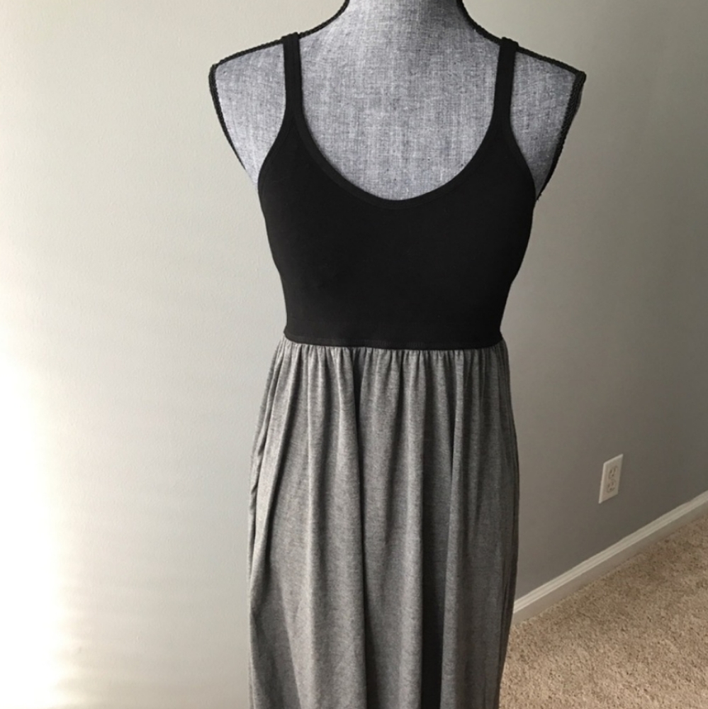 Gilligan & O'malley dress sleep soft grey black
